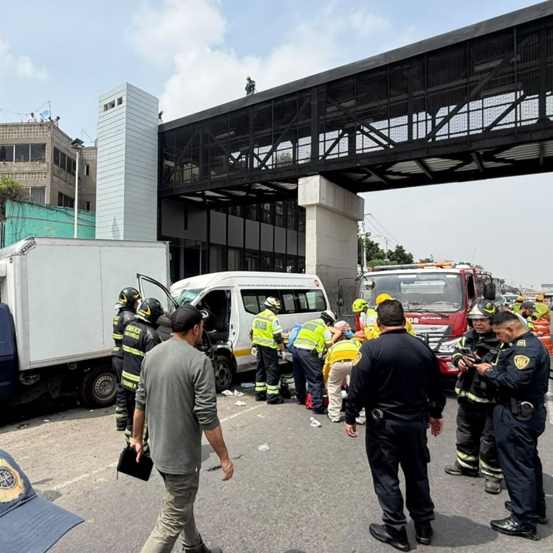 Choque en la Autopista México-Puebla