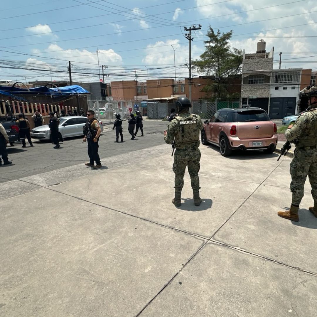 Las autoridades realizaron un operativo en Tecámac, Edomex