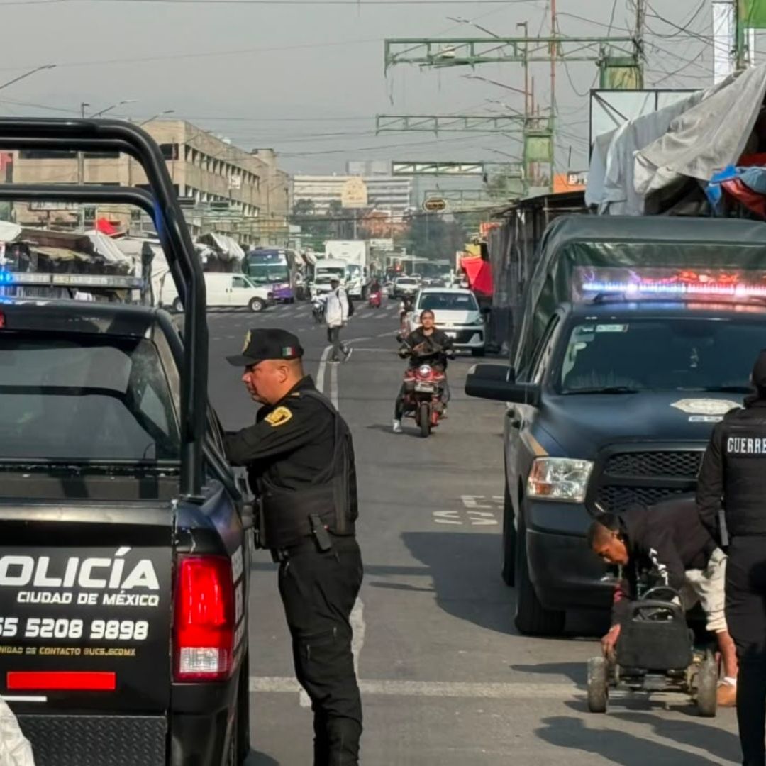 Resguardo en la zona de Tepito