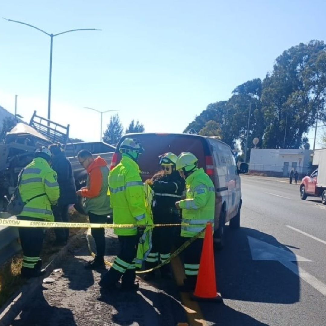 Accidente en el km 133 de la autopista México-Querétaro