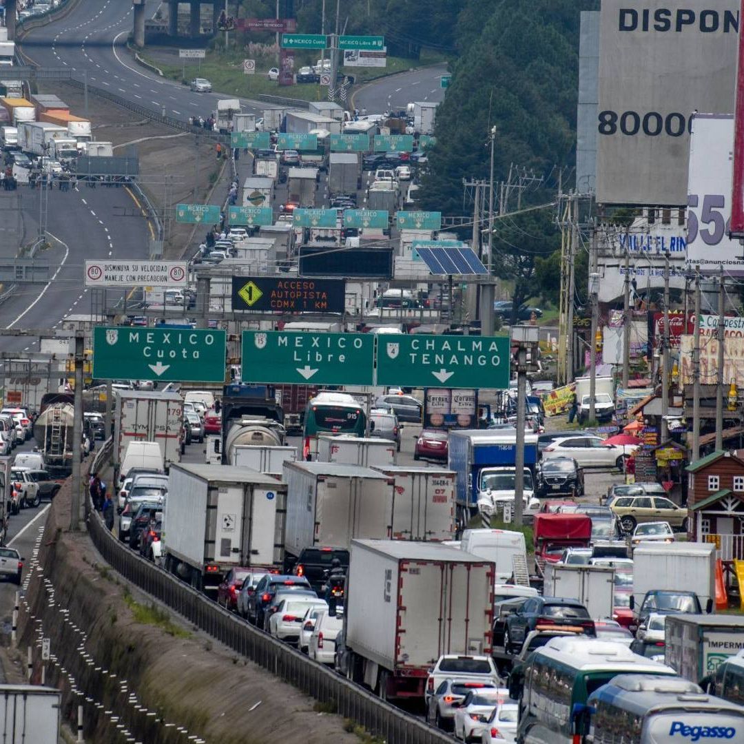 Bloqueo en carretera México-Toluca