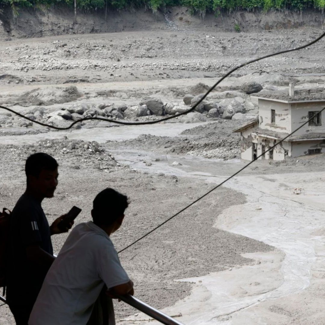 Desbordamiento de río en Nepal