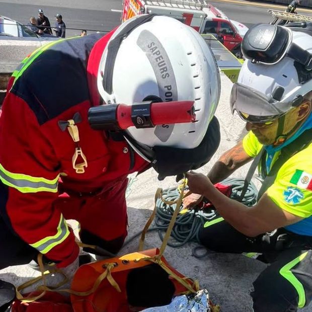 Rescatan a joven de 24 años que sufrió una descarga eléctrica en Tlaxcala.