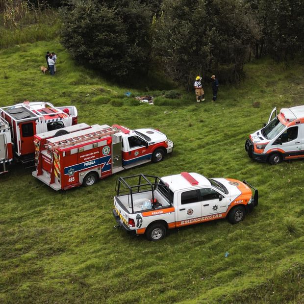 Rescate Hombre Caída Barranca 10 Metros Boulevard Las Torres Colonia Rural 6 de Junio Puebla