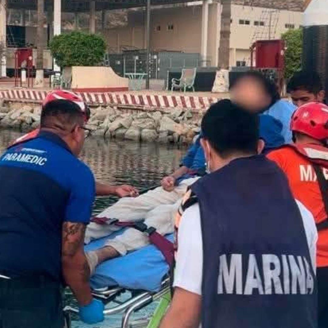 Personal de la Secretaría durante operaciones de Búsqueda y Rescate