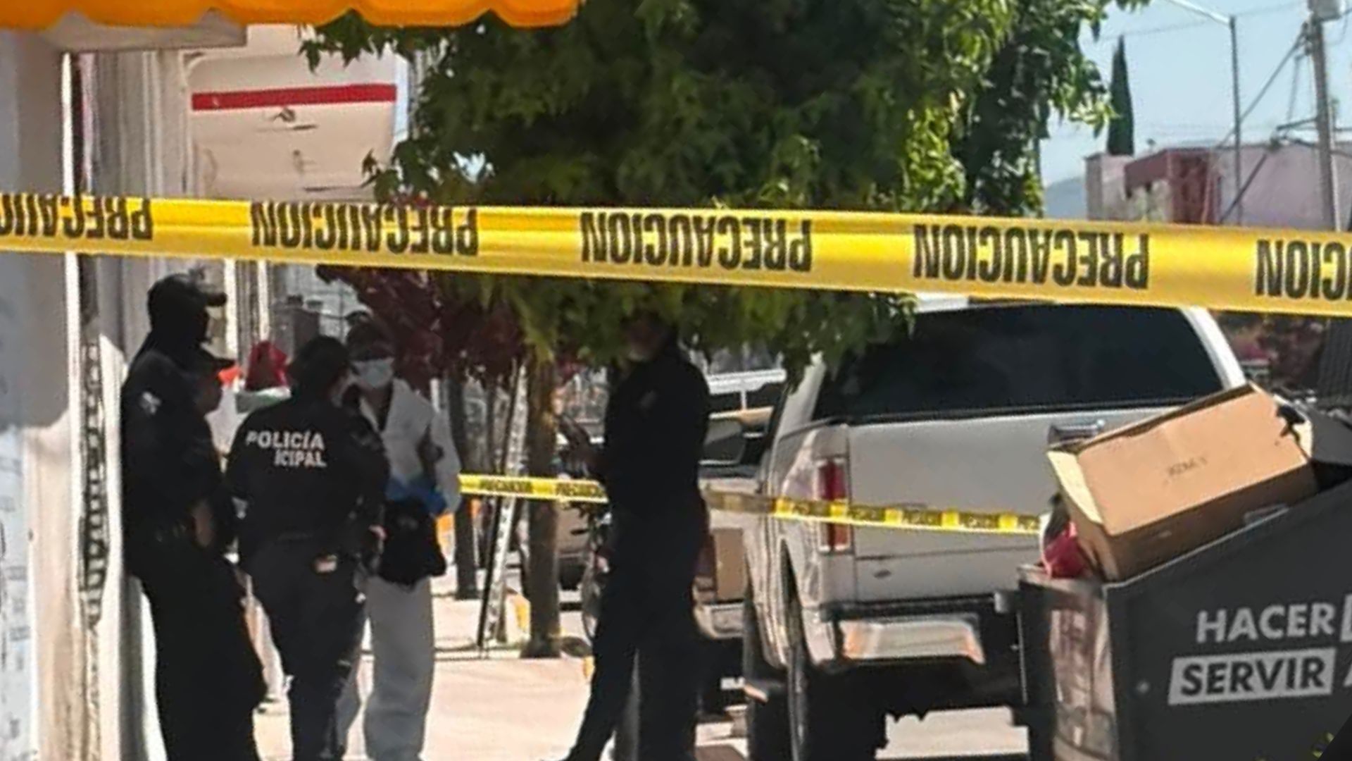 Restos humanos abandonados en contenedor de basura de Puebla.