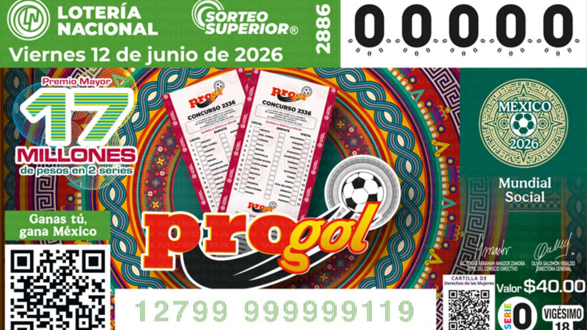 Resultados Lotería Nacional hoy 12 de junio 2026 número ganador Sorteo Superior 2886