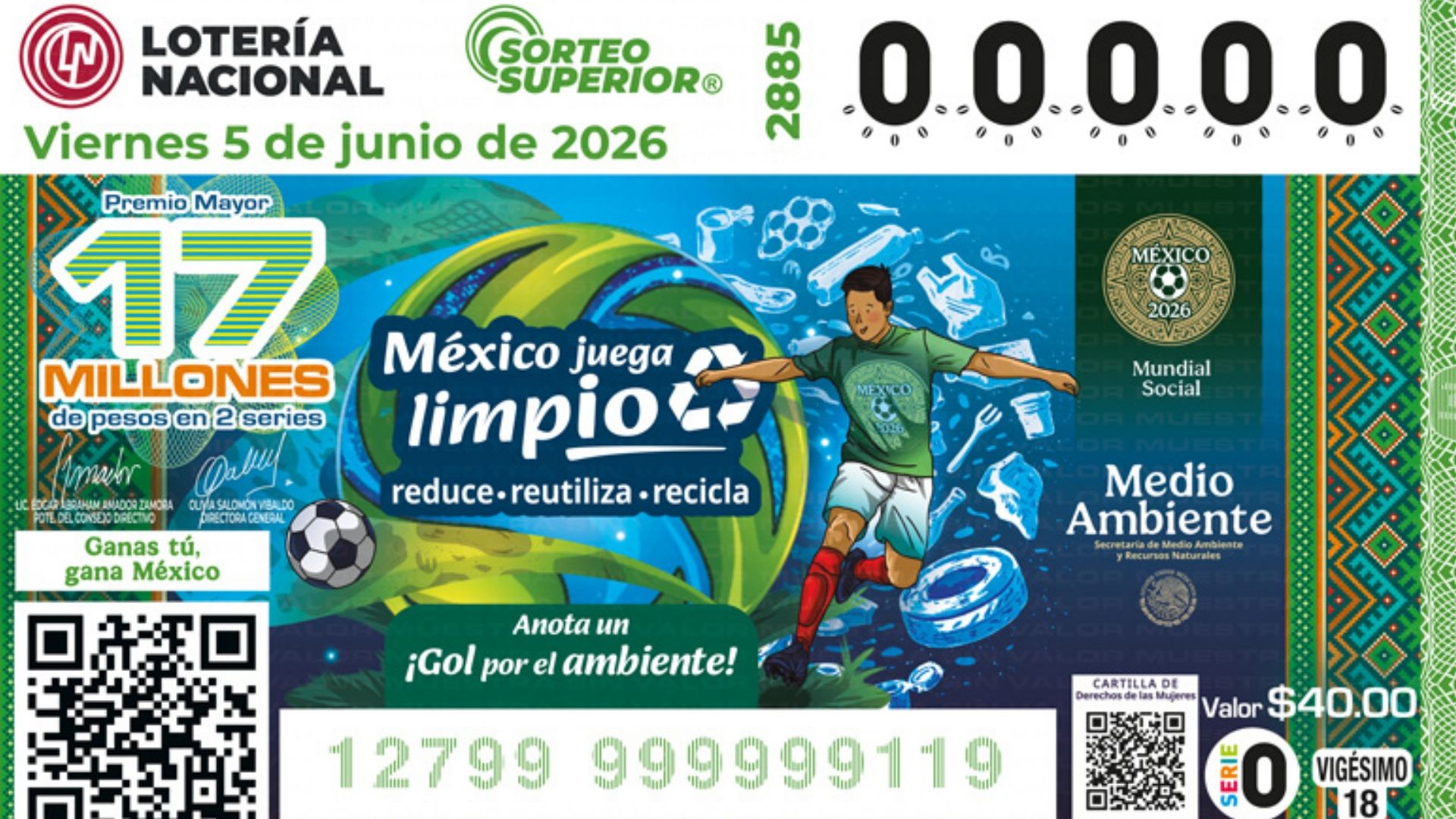 Resultados Lotería Nacional hoy 5 de junio 2026 lista de números ganadores y premio mayor del Sorteo Superior 2885
