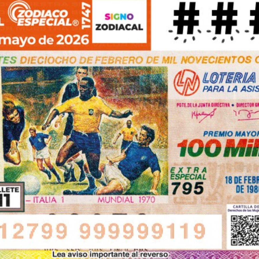 Boleto Lotería Nacional Sorteo Zodiaco Especial 1747. Resultados Lotería Nacional Hoy 31 de Mayo 2026