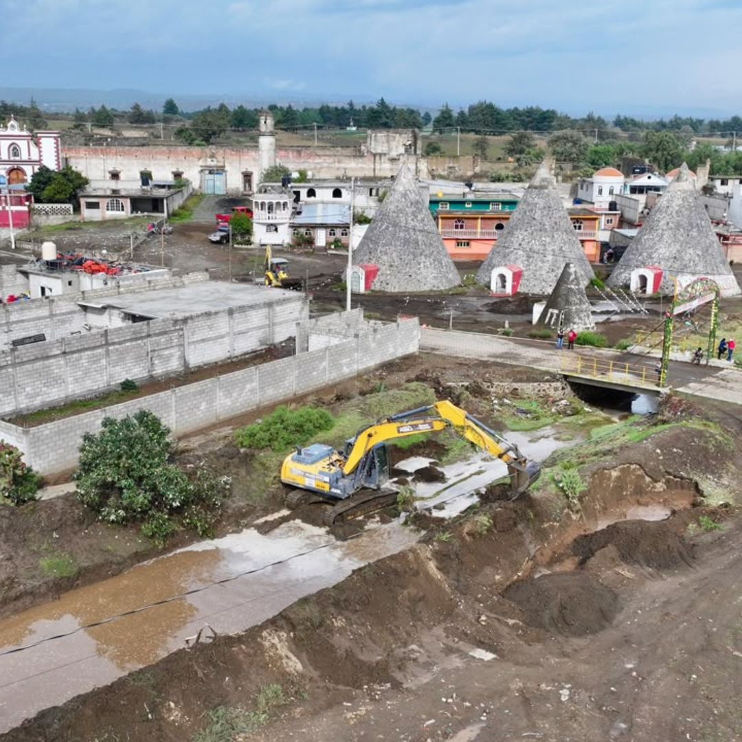 Río Desbordado Lluvia Barranca San Pedro Temamatla Chalchicomula de Sesma Ciudad Serdán Puebla