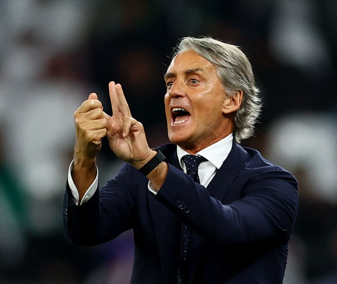 Roberto Mancini, como seleccionador de Arabia Saudí en la Copa de Asia el 25 de enero de 2024.