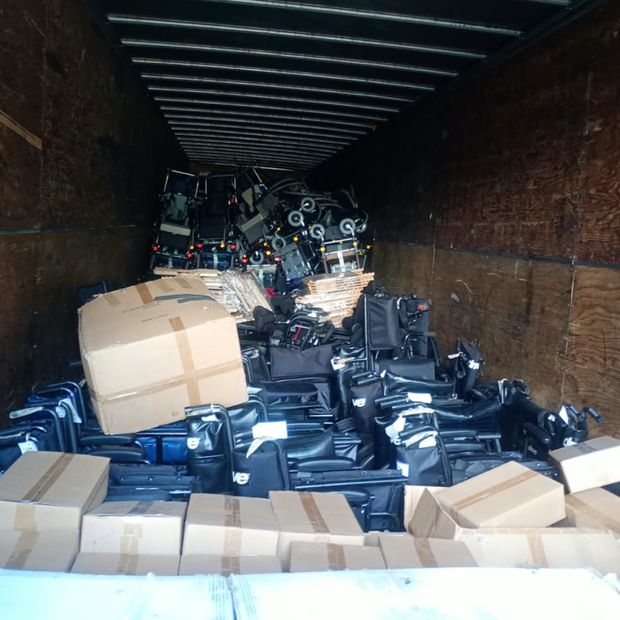 El equipo era transportado a Orizaba donde se iba a distribuir a más de 200 familias.