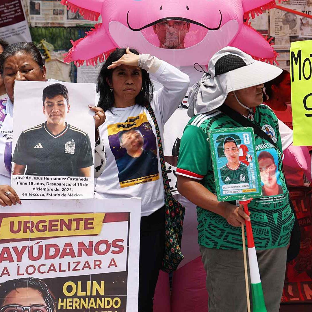 Familias buscadoras marchan en la Ciudad de México el 5 de julio de 2026. Foto: Cuartoscuro | Archivo