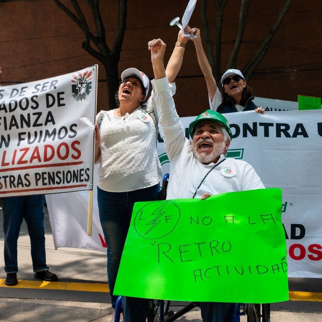 Jubilados protestan en la CDMX