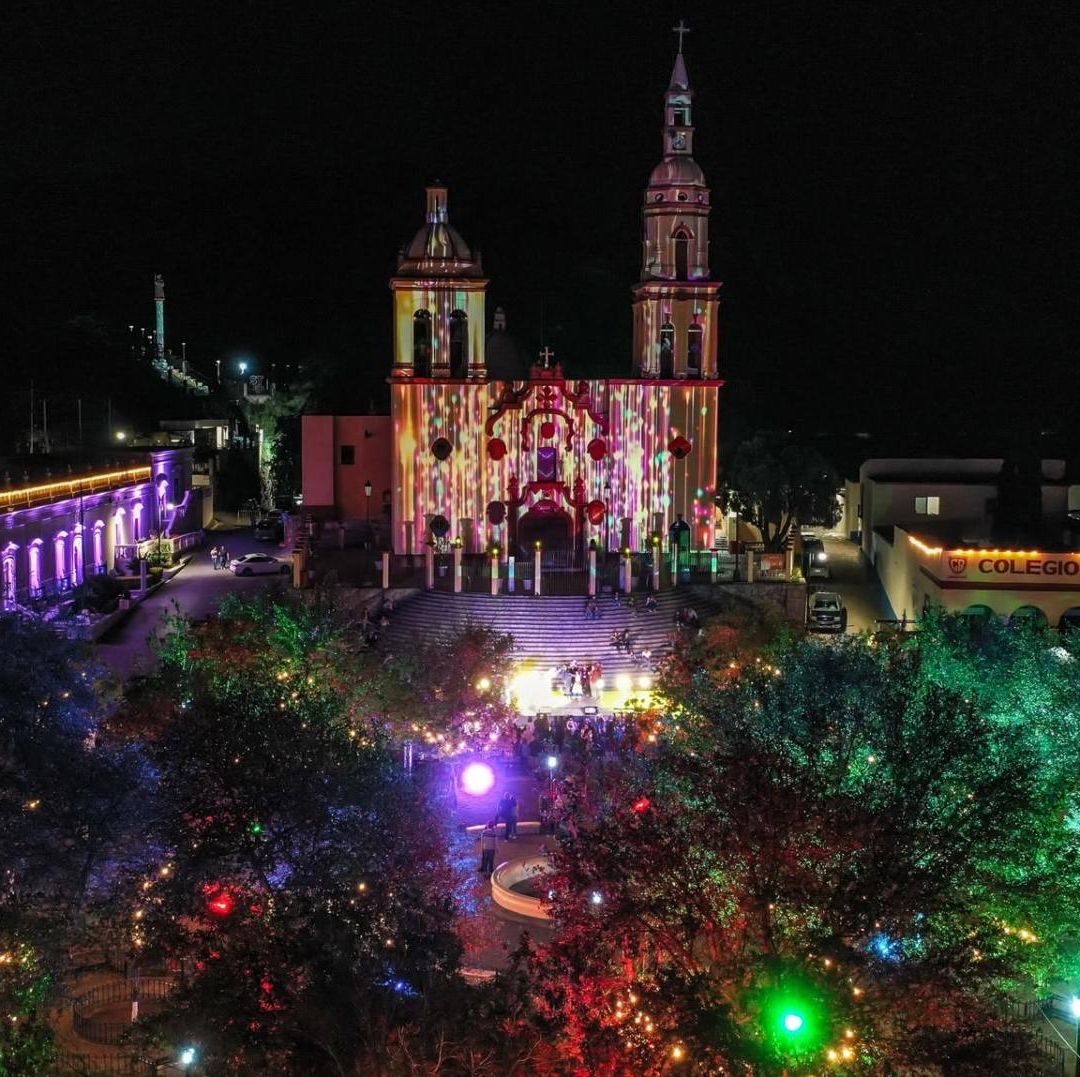 Pueblo Mágico Santiago Nuevo León de noche
