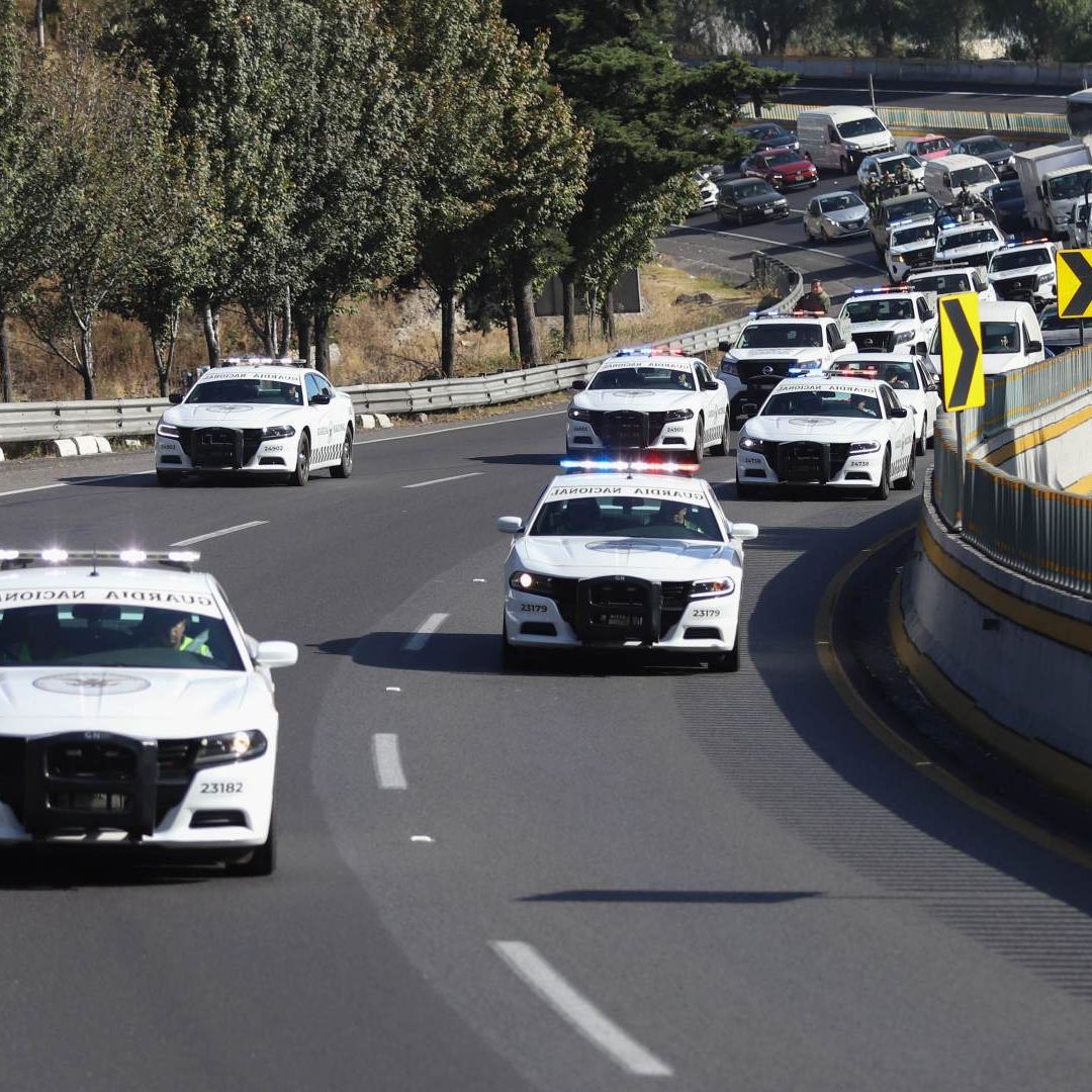 Patrullas de la Guardia Nacional vigilan la carretera a Cuernavaca en diciembre 2024. Foto: Cuartoscuro | Archivo