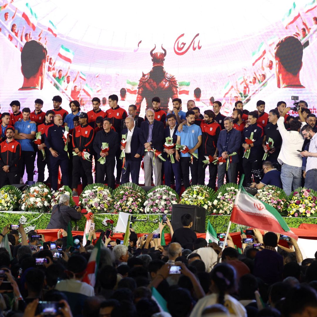 Jugadores de la Selección de Irán antes del Mundial 2026