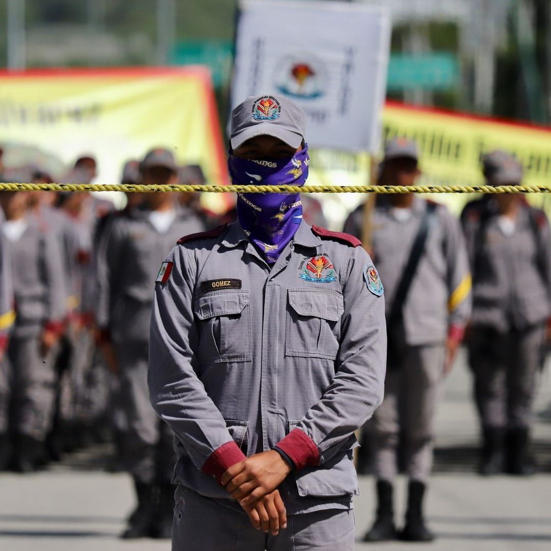 Alumnos de Escuela Militarizada de Chiapas