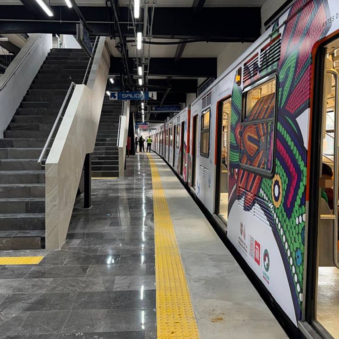 Servicio en la estación San Antonio Abad, de la Línea 2 del Metro CDMX. Foto: X @AdrianRubalcava