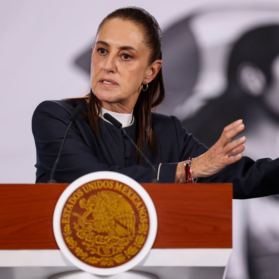 Claudia Sheinbaum, presidenta de México, en conferencia de prensa de este 26 de mayo de 2026.