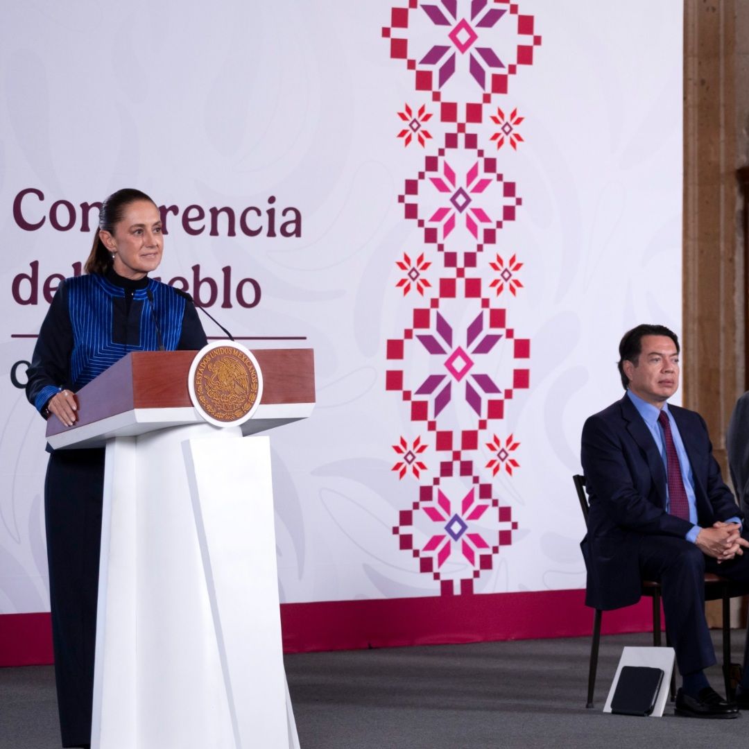 La presidenta Claudia Sheinbaum en conferencia de prensa