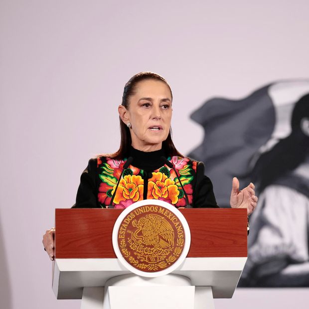 Sheinbaum en la conferencia mañanera del 26 de octubre de 2026