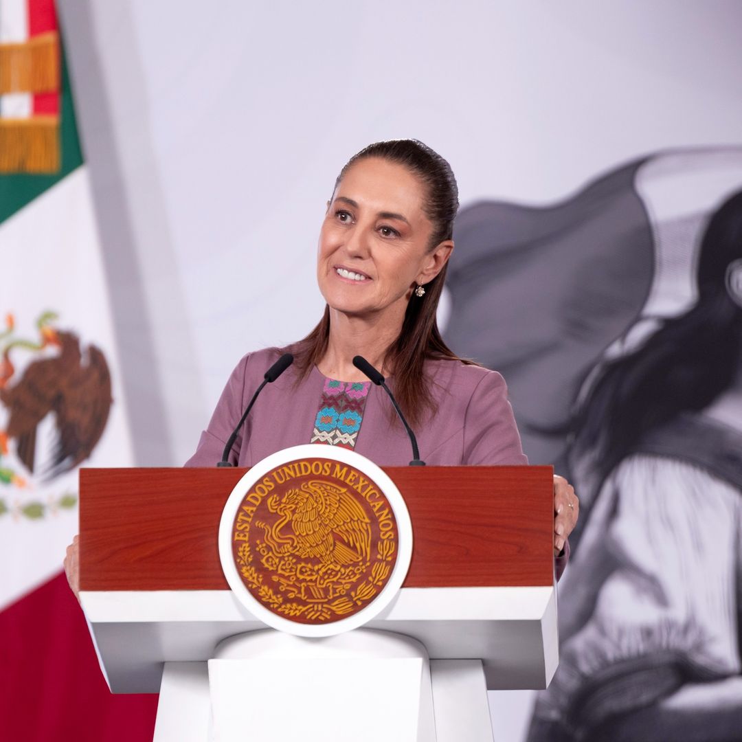 Claudia Sheinbaum, presidenta de México, en la conferencia mañanera del 24 de junio 2026.