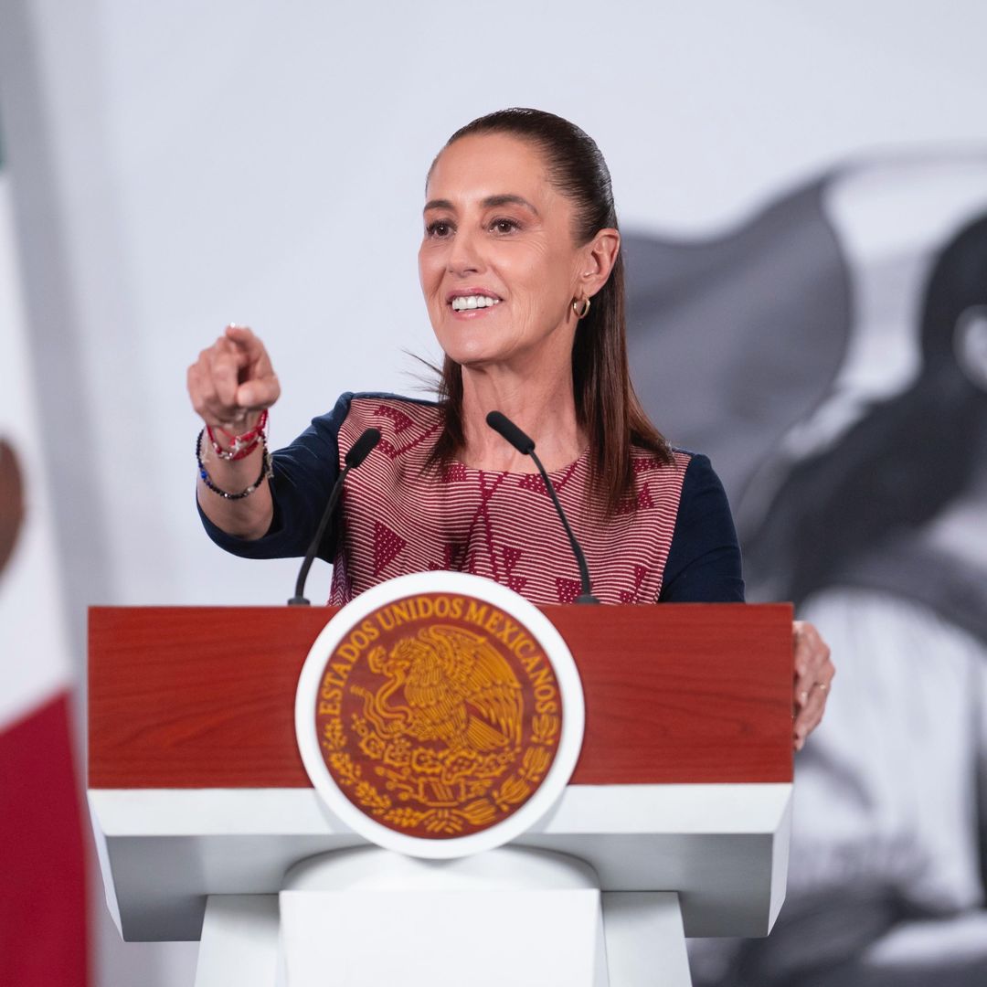 Claudia Sheinbuam en la conferencia mañanera del 25 de mayo 2026