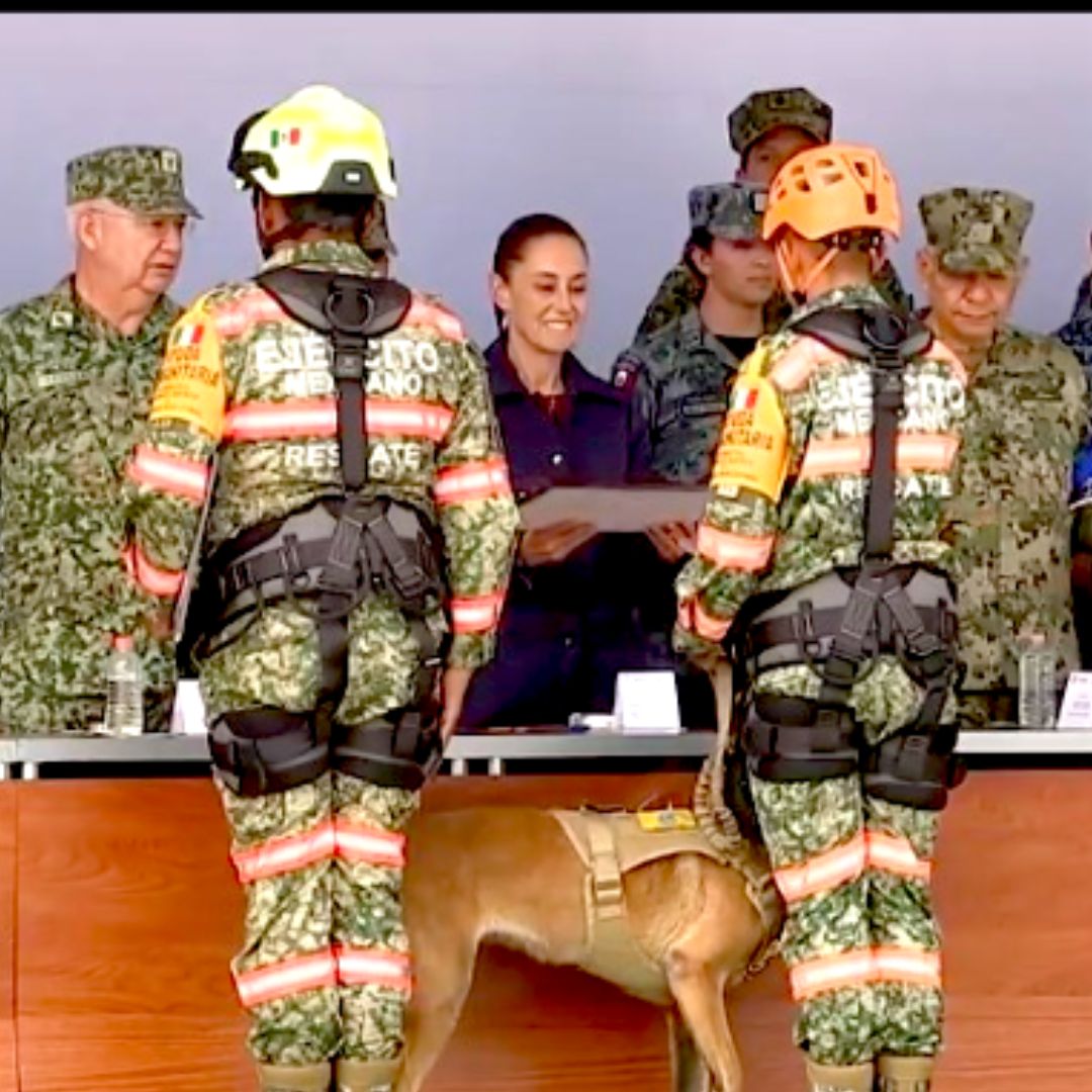 La presidenta Sheinbaum reconoció el esfuerzo de los rescatistas mexicanos en Venezuela