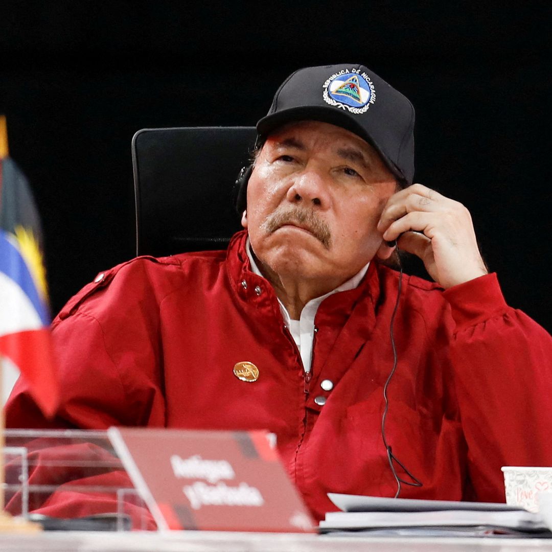 Daniel Ortega en evento el 14 de diciembre 2024 en Caracas, Venezuela.