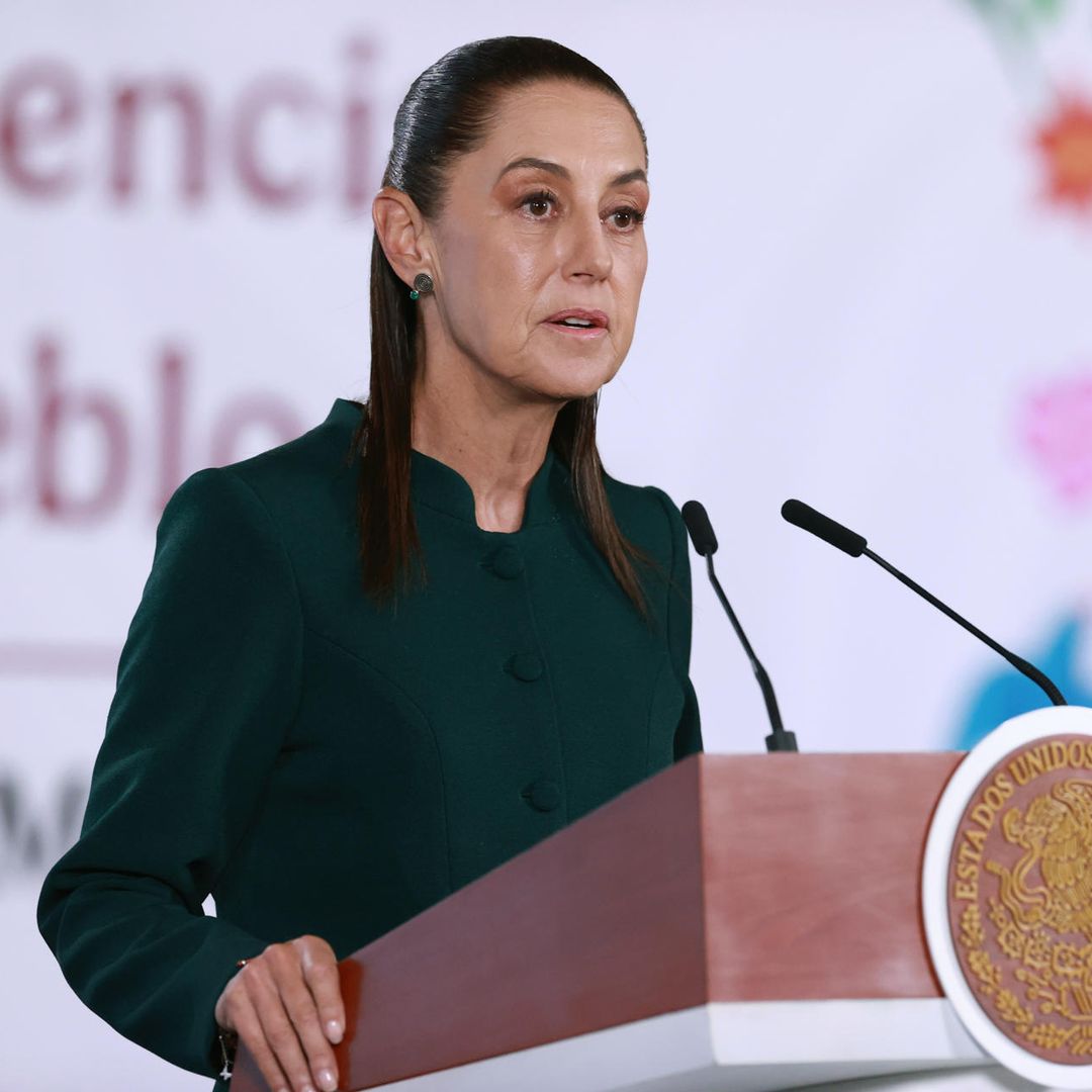 Claudia Sheinbaum, presidenta de México, en la conferencia mañanera del 29 de junio 2026