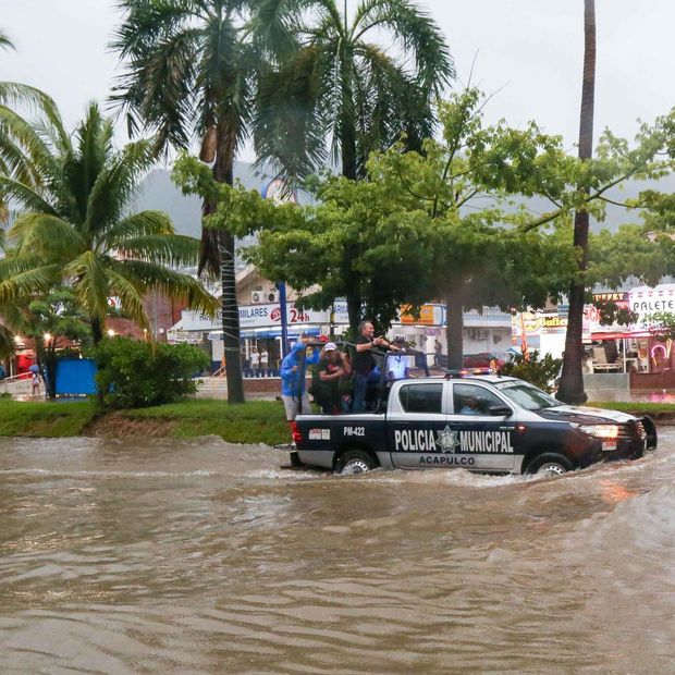 Lluvias e inundaciones en Guerrero debido a la tormenta tropical Simon, el 8 de octubre 2026. Foto: Cuartoscuro