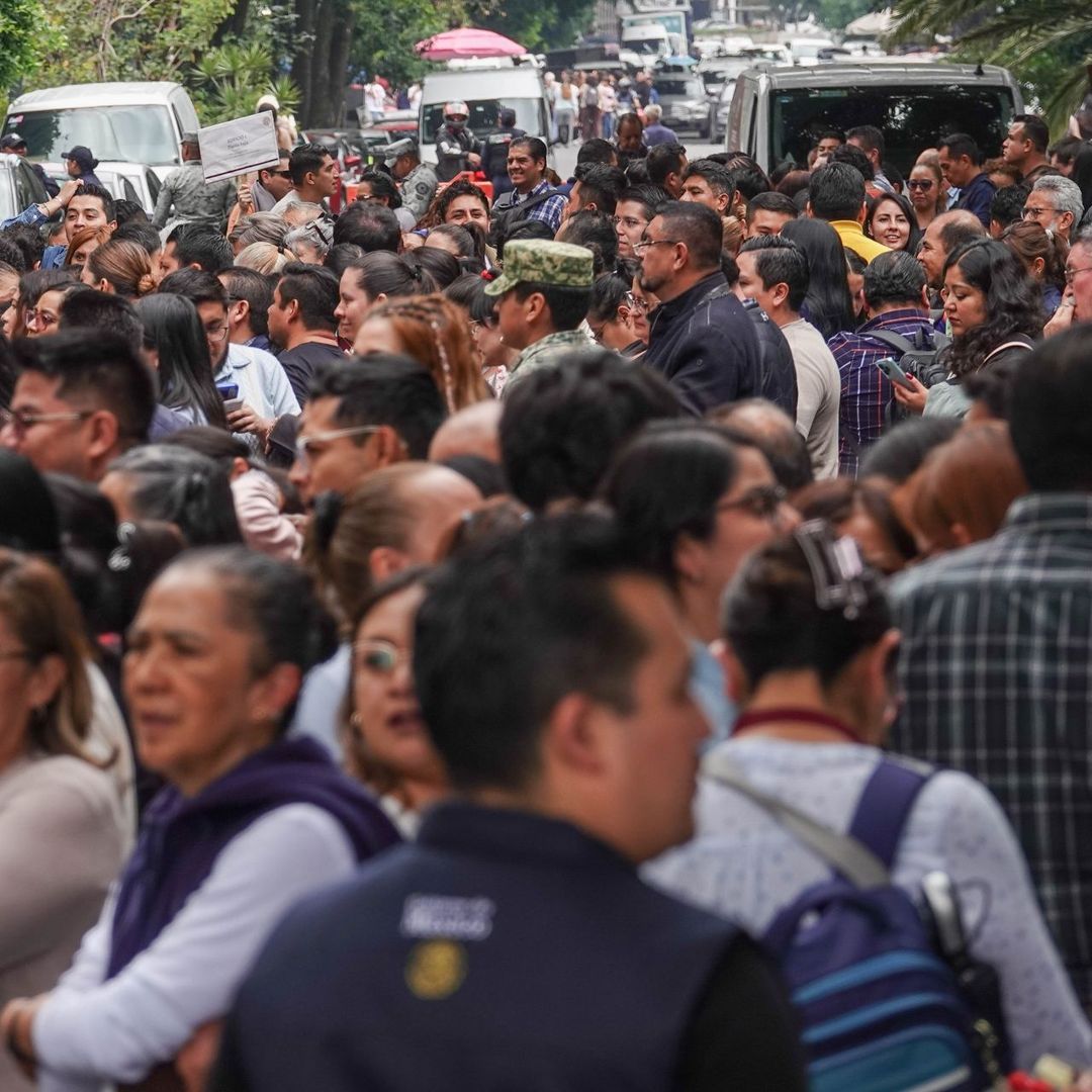 Evacuación por sismo en CDMX
