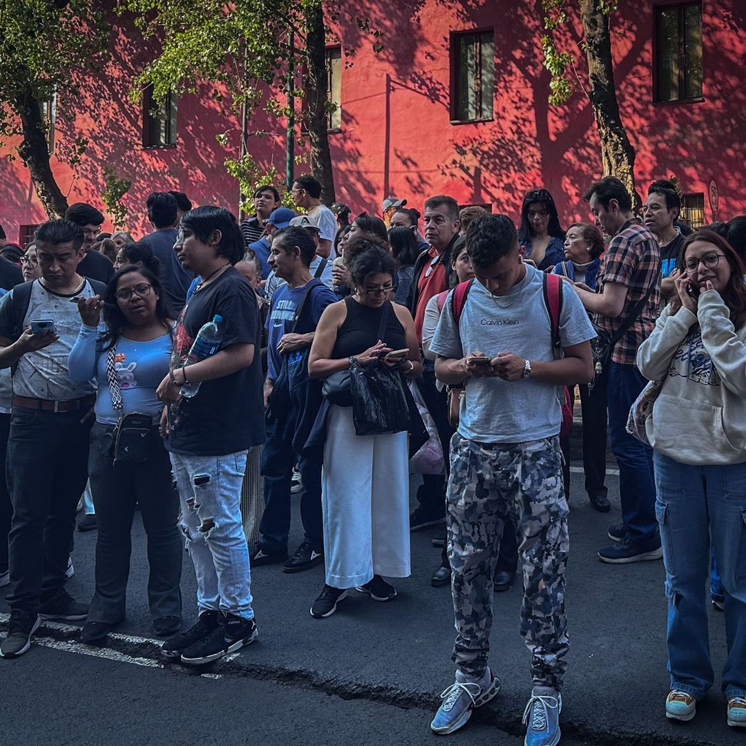 Evacuación por sismo en CDMX