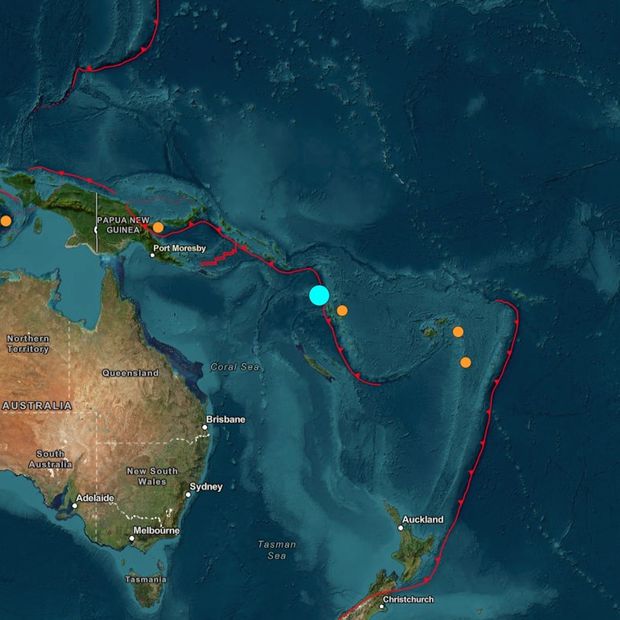 Reportan sismo de magnitud 7.2 en Vanuatu