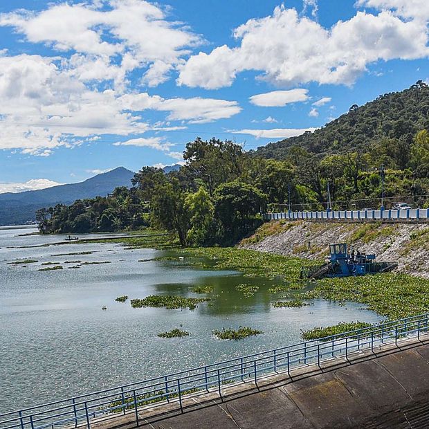Presa Valle de Bravo del Sistema Cutzamala en octubre 2025. Foto: Cuartoscuro | Archivo