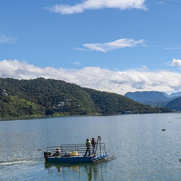 Presa Valle de Bravo del Sistema Cutzamala en octubre 2025. Foto: Cuartoscuro | Archivo