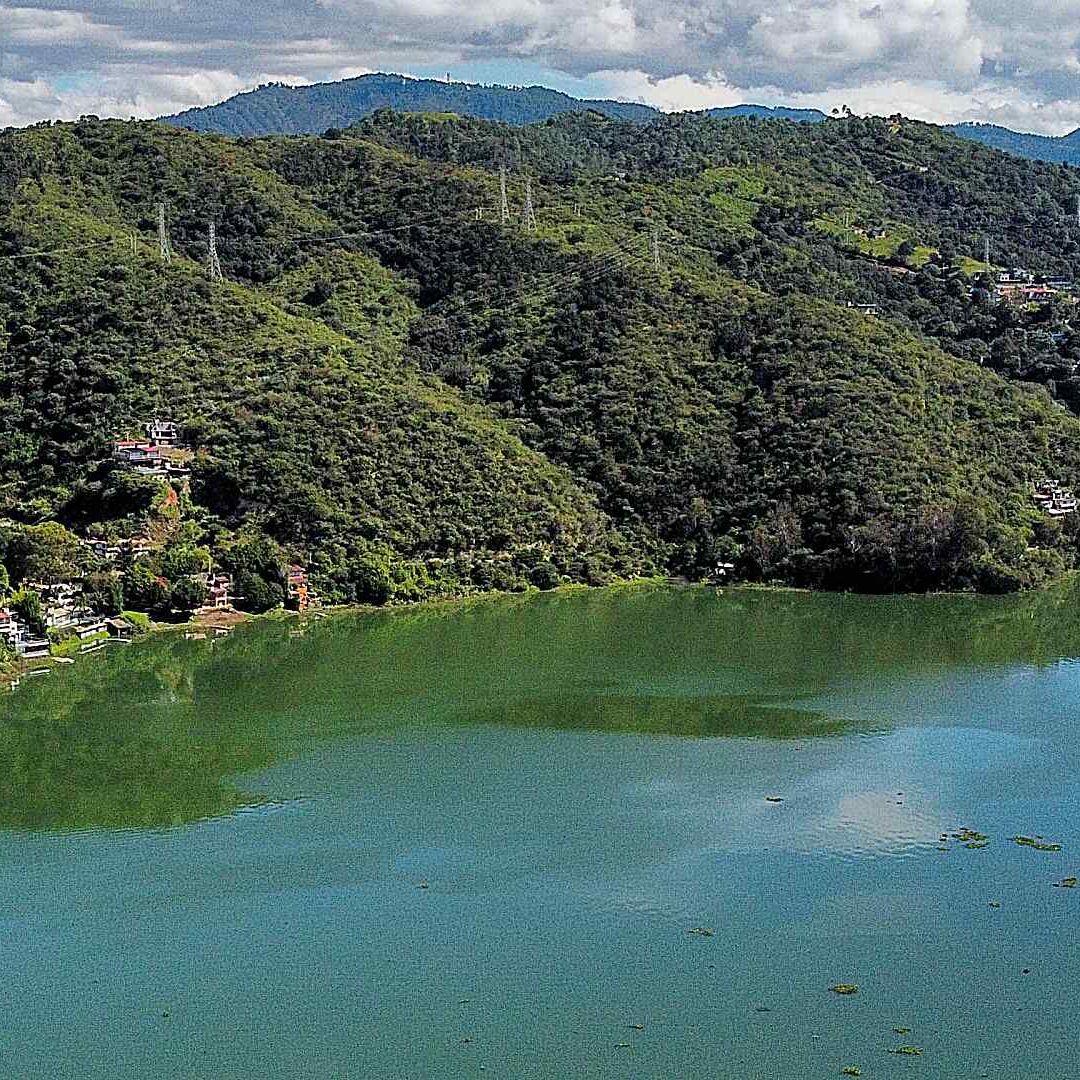 Presa Valle de Bravo del Sistema Cutzamala en octubre 2025. Foto: Cuartoscuro | Archivo