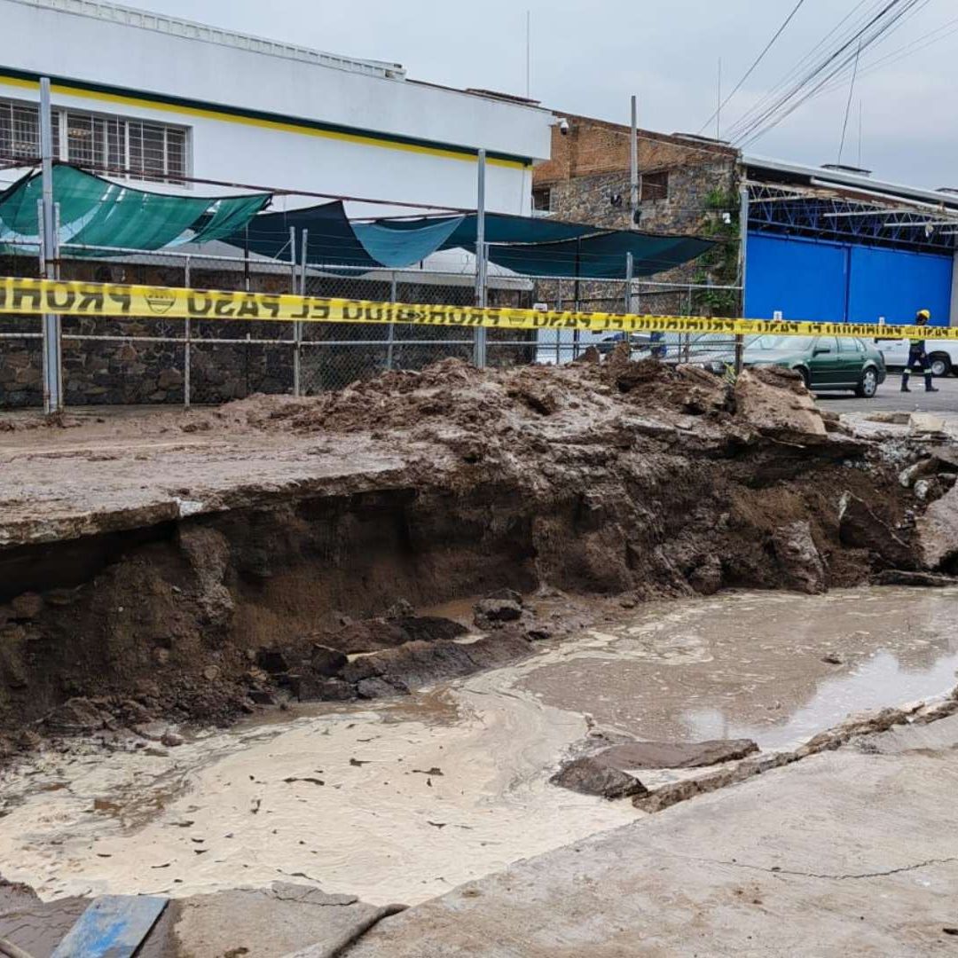 Socavón en Guadalajara