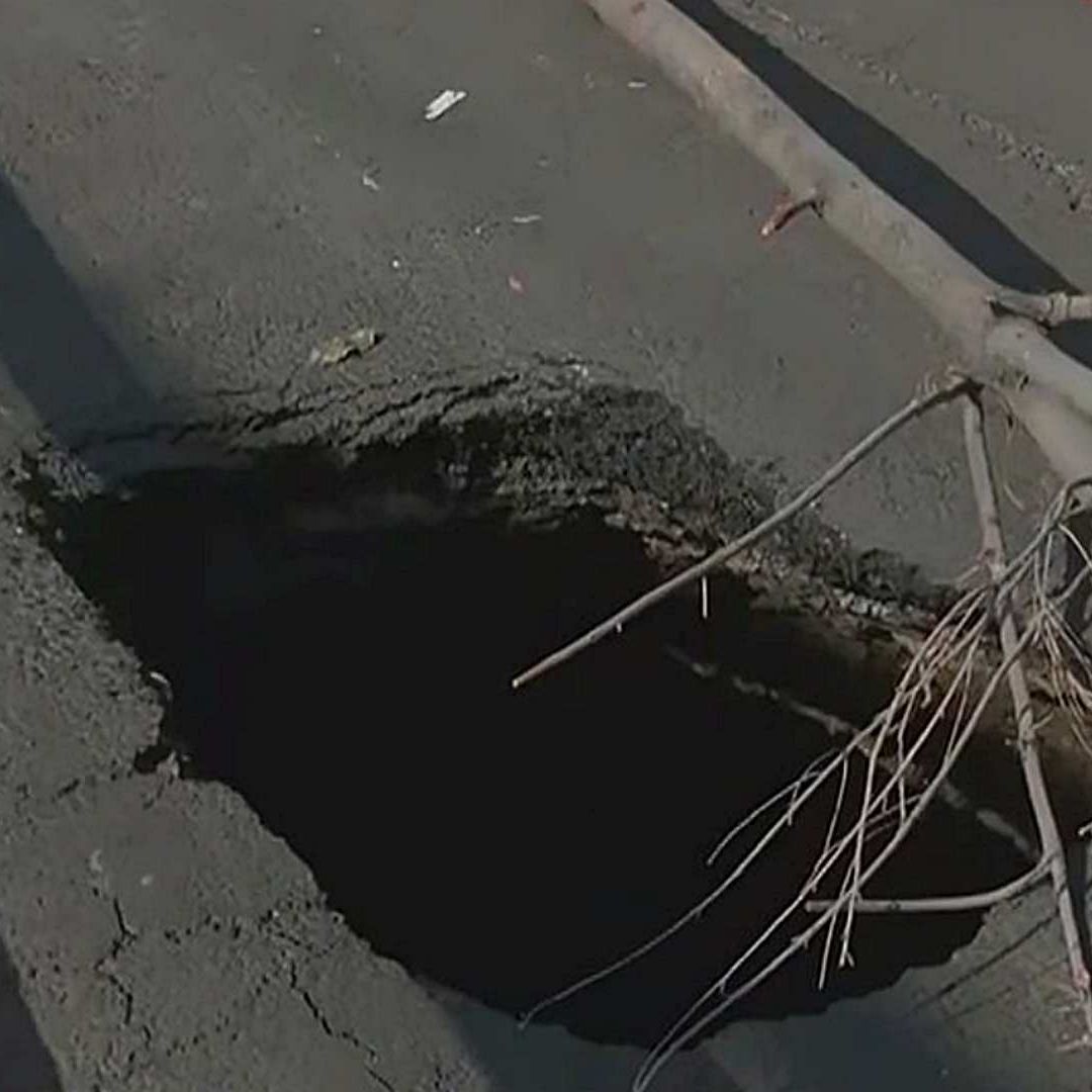 Nuevo socavón en Iztapalapa.
