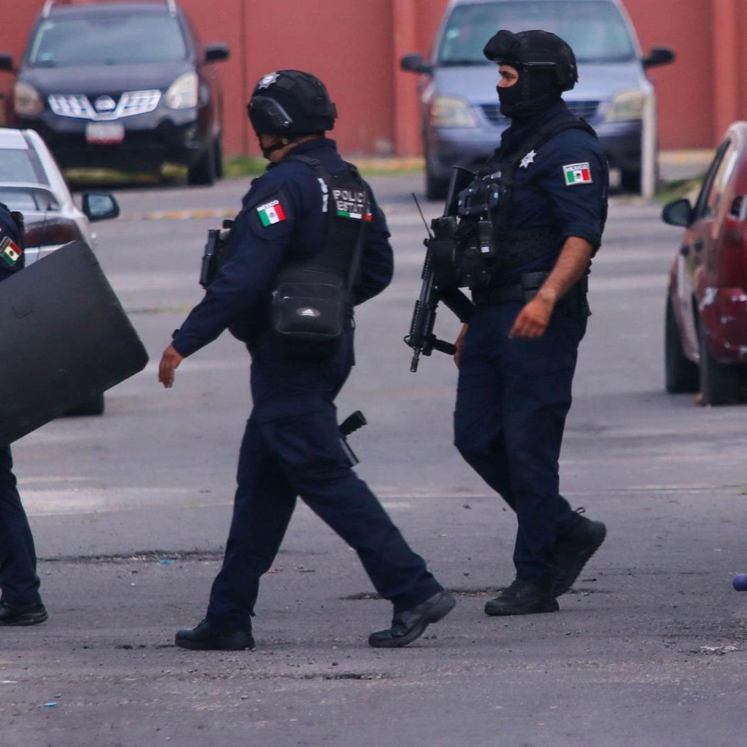 Operativo de policía estatal durante emergencia en Tecámac, Edomex, en junio 2026. Foto: Cuartoscuro | Archivo