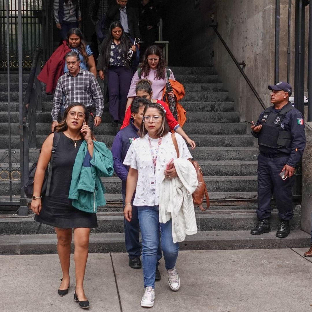 Dsalojo por sismo en la CDMX