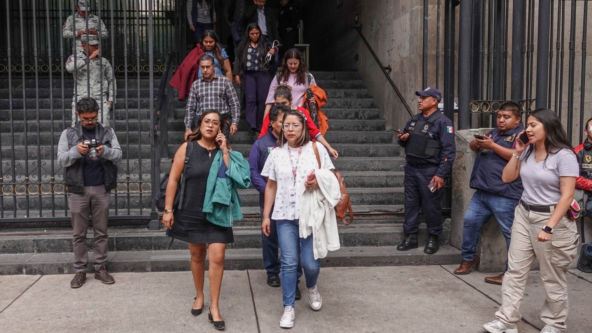 Desalojo por sismo en CDMX