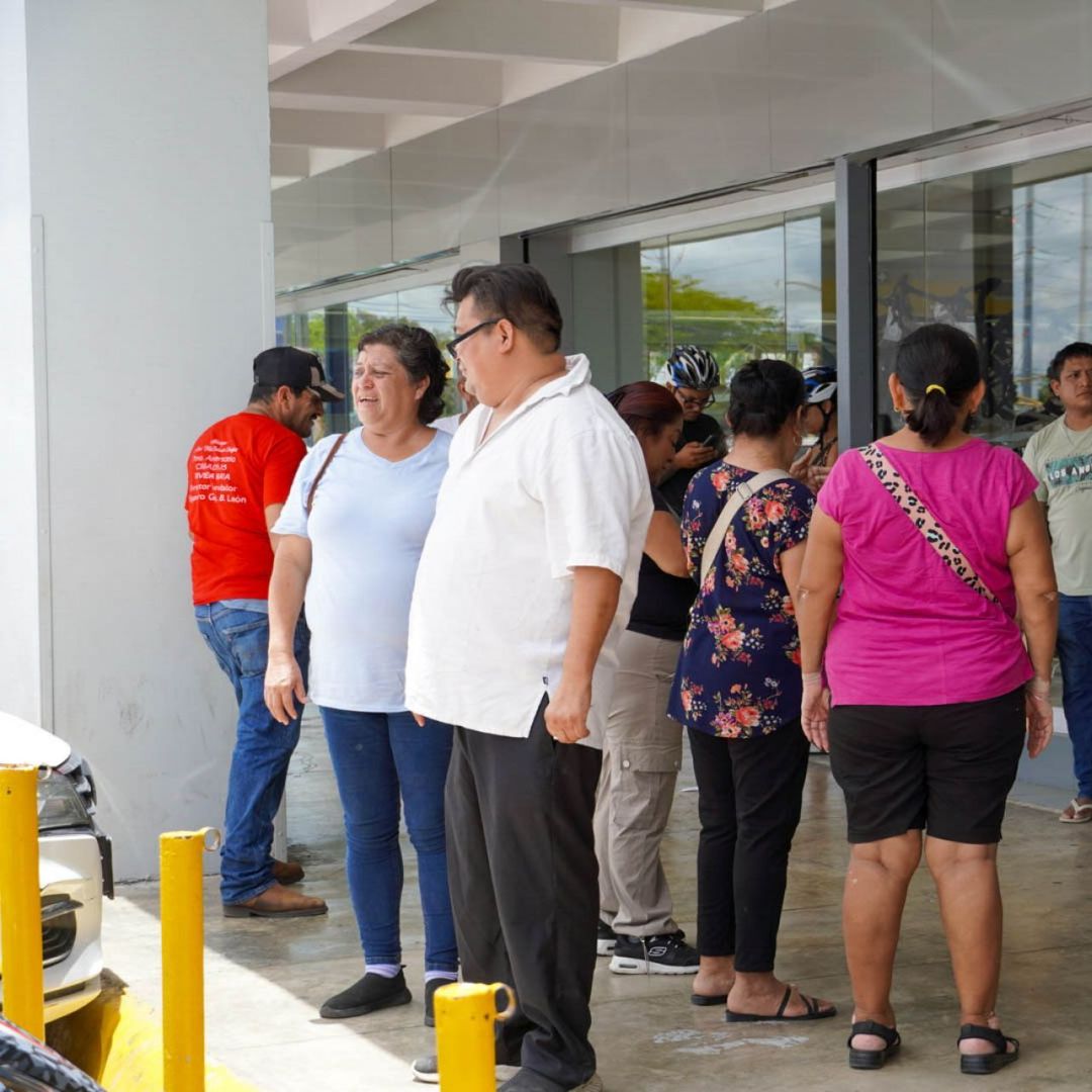 Evacuación por sismo en Cancún, Quintana Roo