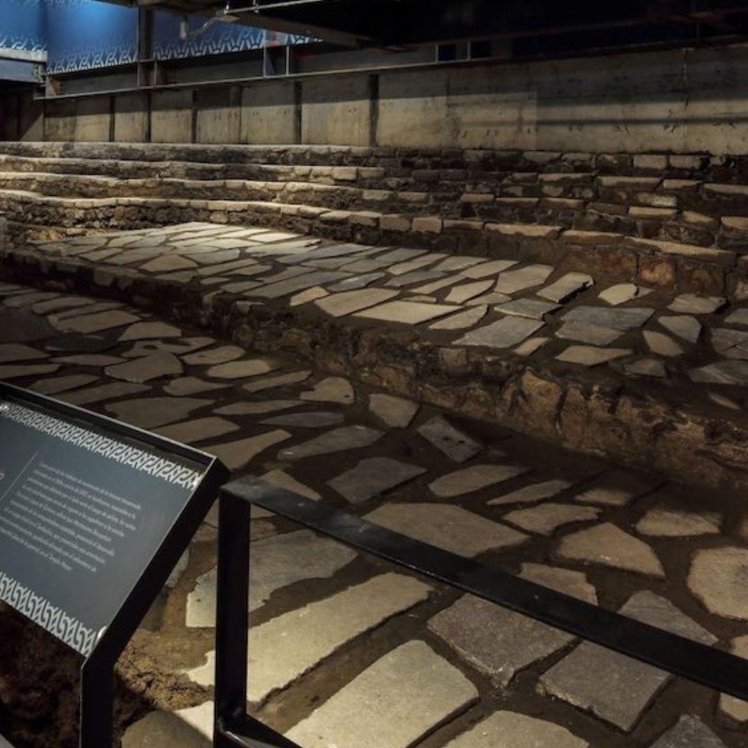 Zona restringida del Templo Mayor.
