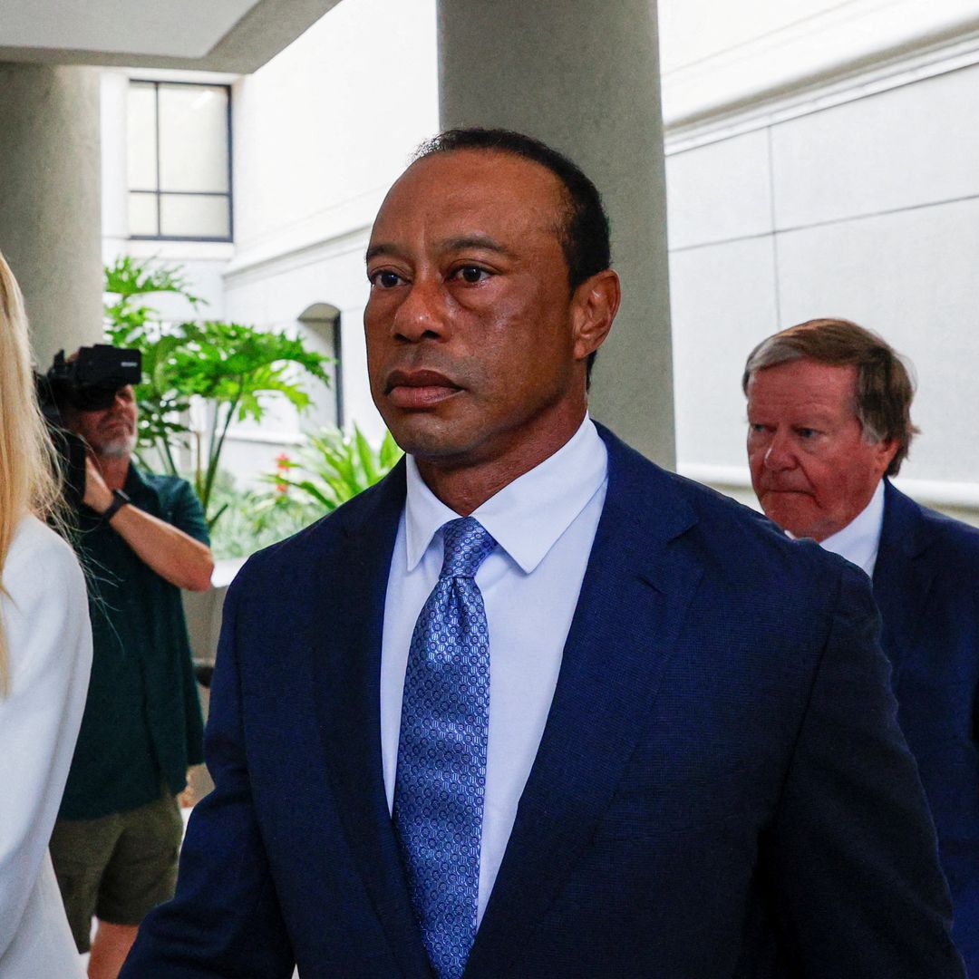 Tiger Woods en la audiencia por el accidente en Florida