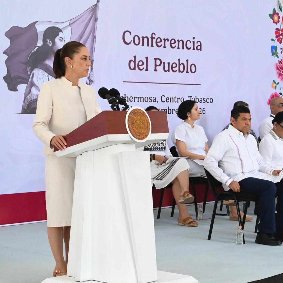 La presidenta Claudia Sheinbaum