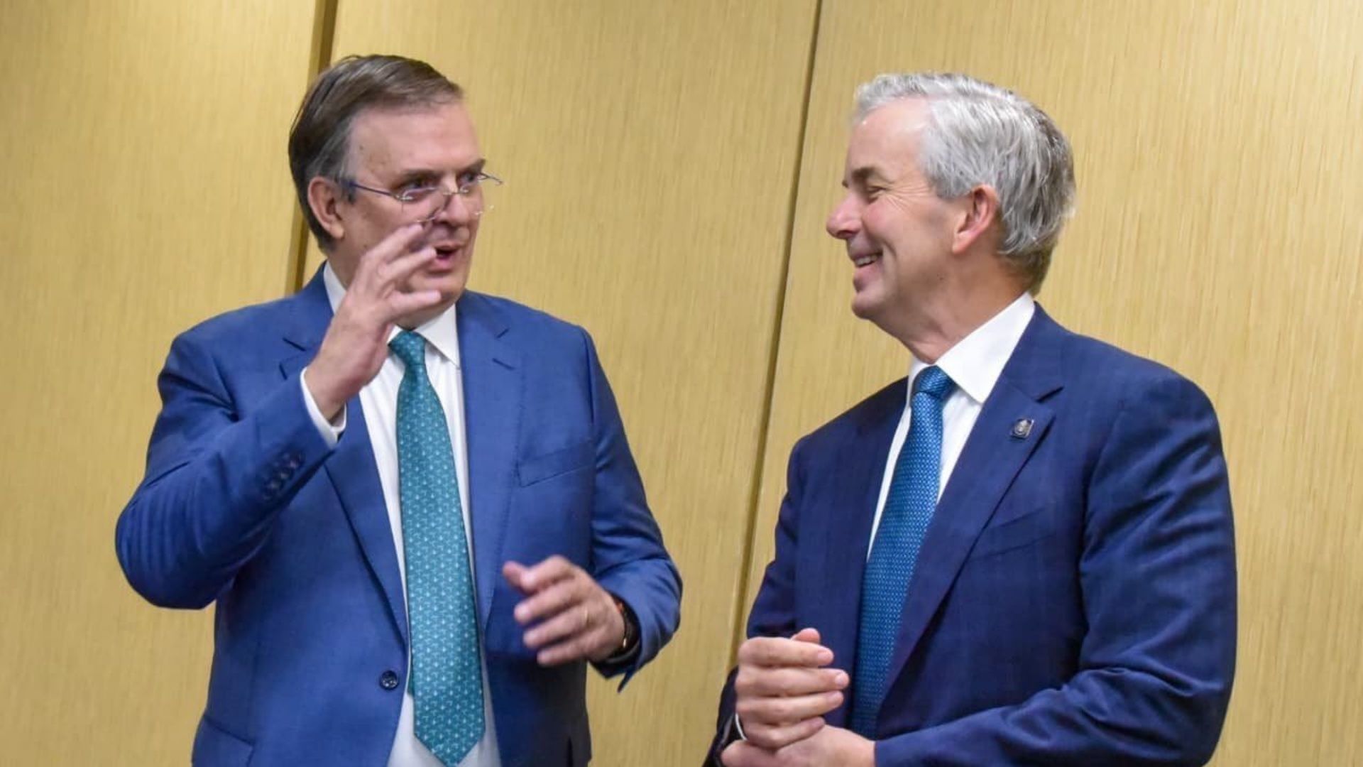 Marcelo Ebrard y Jeff Goettman