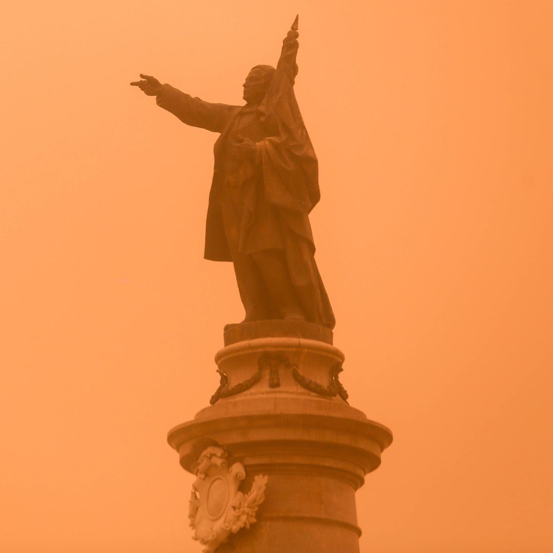 Ciudad Juárez y El Paso vivieron una fuerte tormenta de arena en marzo 2025. Foto: Cuartoscuro | Archivo