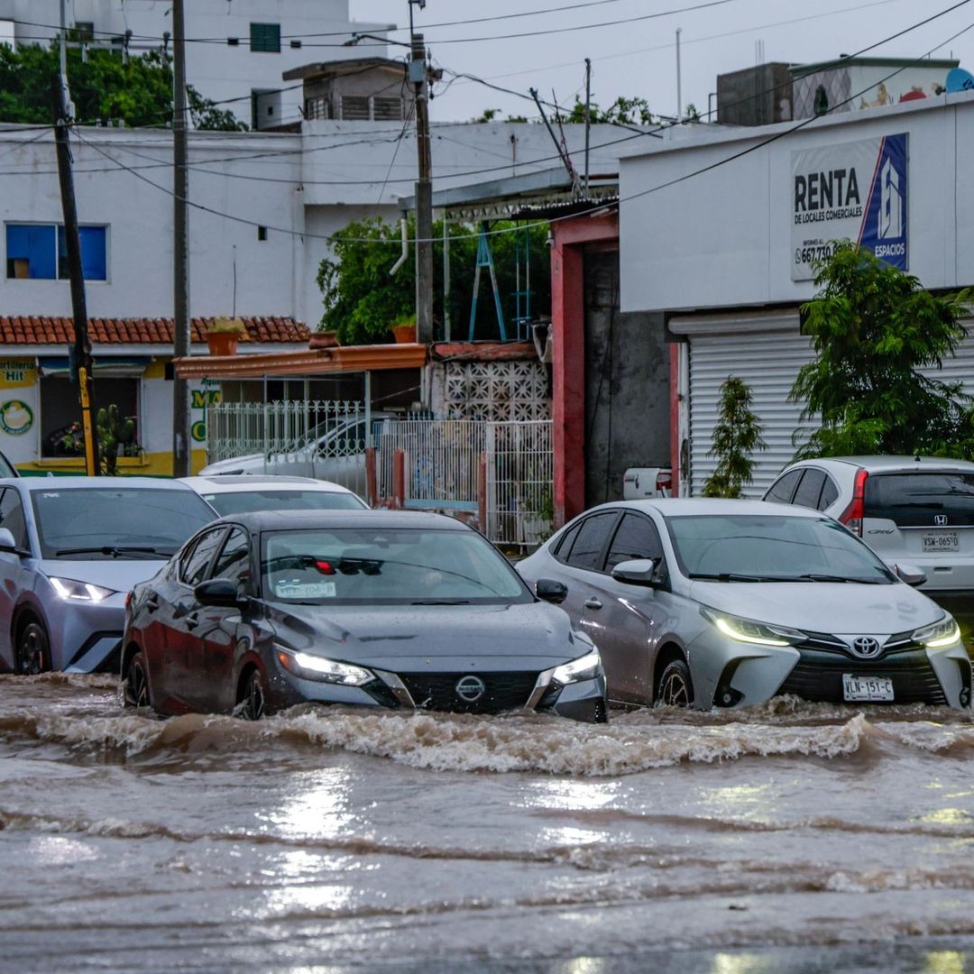 Inundación por tormenta en Culiacán, Sinaloa, el 17 de agosto 2026